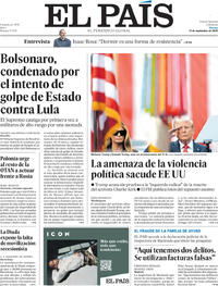Portada El País 2025-09-12
