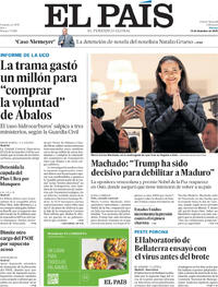 Portada El País 2025-12-12
