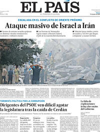 Portada periódico El País