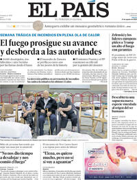 Portada El País 2025-08-14
