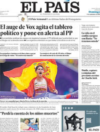 Portada El País 2025-09-14