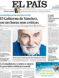 Portada El País 2025-12-14