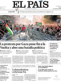 Portada El País 2025-09-15