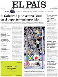 Portada El País 2025-09-16