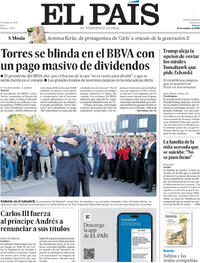 Portada El País 2025-10-18