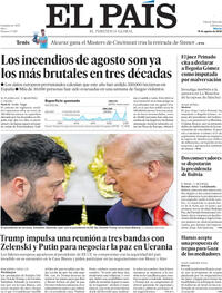 Portada El País 2025-08-19