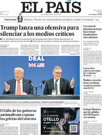 Portada El País 2025-09-19
