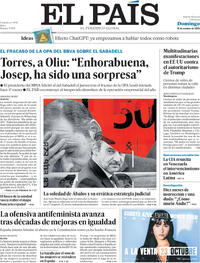 Portada El País 2025-10-19