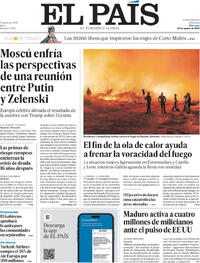 Portada El País 2025-08-20