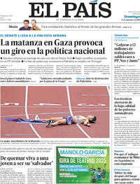 Portada El País 2025-09-21