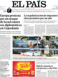 Portada periódico El País