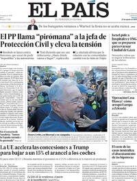 Portada El País 2025-08-22