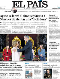 Portada El País 2025-11-22