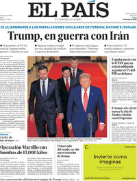 Portada periódico El País