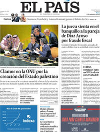 Portada El País 2025-09-23