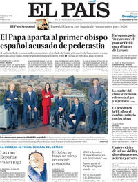 Portada periódico El País