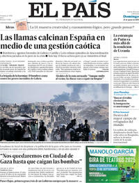 Portada El País 2025-08-24