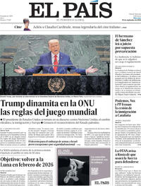 Portada El País 2025-09-24