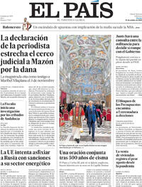 Portada El País 2025-10-24