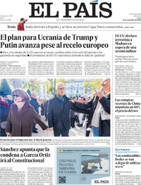 Portada El País 2025-11-24