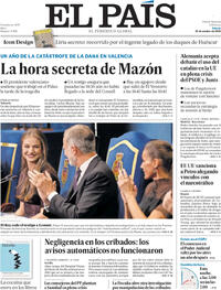Portada El País 2025-10-25