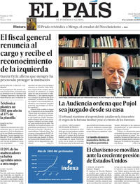 Portada El País 2025-11-25