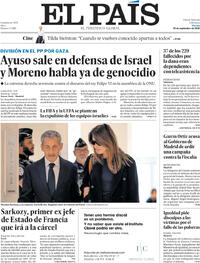 Portada El País 2025-09-26