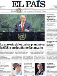 Portada El País 2025-09-27