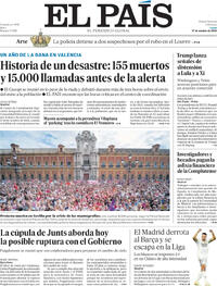 Portada El País 2025-10-27