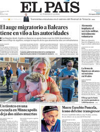 Portada El País 2025-08-28