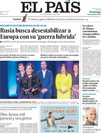 Portada El País 2025-09-28