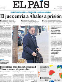 Portada El País 2025-11-28
