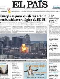 Portada El País 2025-12-28