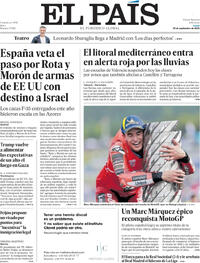 Portada El País 2025-09-29