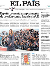 Portada El País 2025-08-30