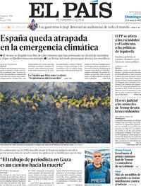 Portada El País 2025-08-31