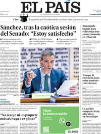 Portada El País 2025-10-31