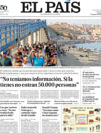 Portada El País 2026-08-01