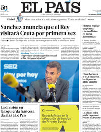 Portada El País 2026-09-01