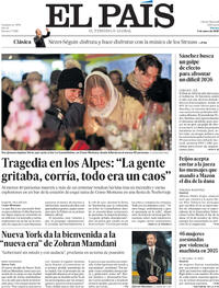 Portada El País 2026-01-02