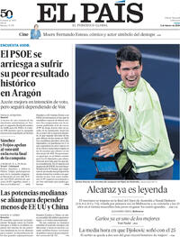 Portada El País 2026-02-02
