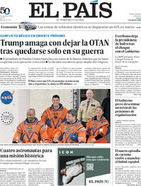 Portada El País 2026-04-02