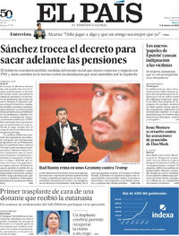 Portada El País 2026-02-03