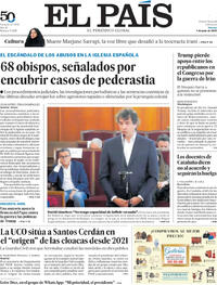 Portada periódico El País
