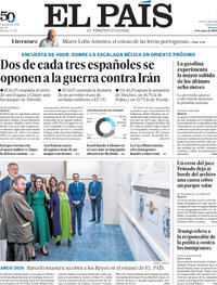 Portada El País 2026-03-06
