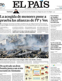 Portada periódico El País