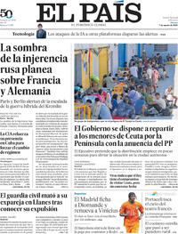 Portada El País 2026-08-07