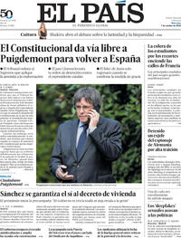 Portada El País 2026-10-07