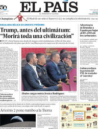 Portada El País 2026-04-08