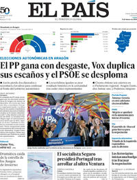Portada El País 2026-02-09